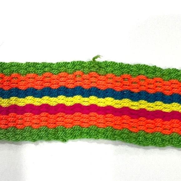 WAYUU MOCHILA Columbian Woven Bag Womens Small Crochet Tassel Boho Crossbody - Picture 9 of 9